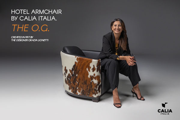 The ‘Hotel’ armchair by Calia Italia – the original gangster turns 25