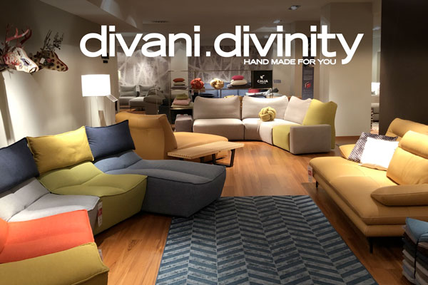 Divani Divinity, Calia Italia’s showroom in the heart of Rome